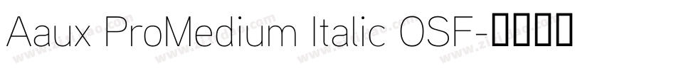 Aaux ProMedium Italic OSF字体转换